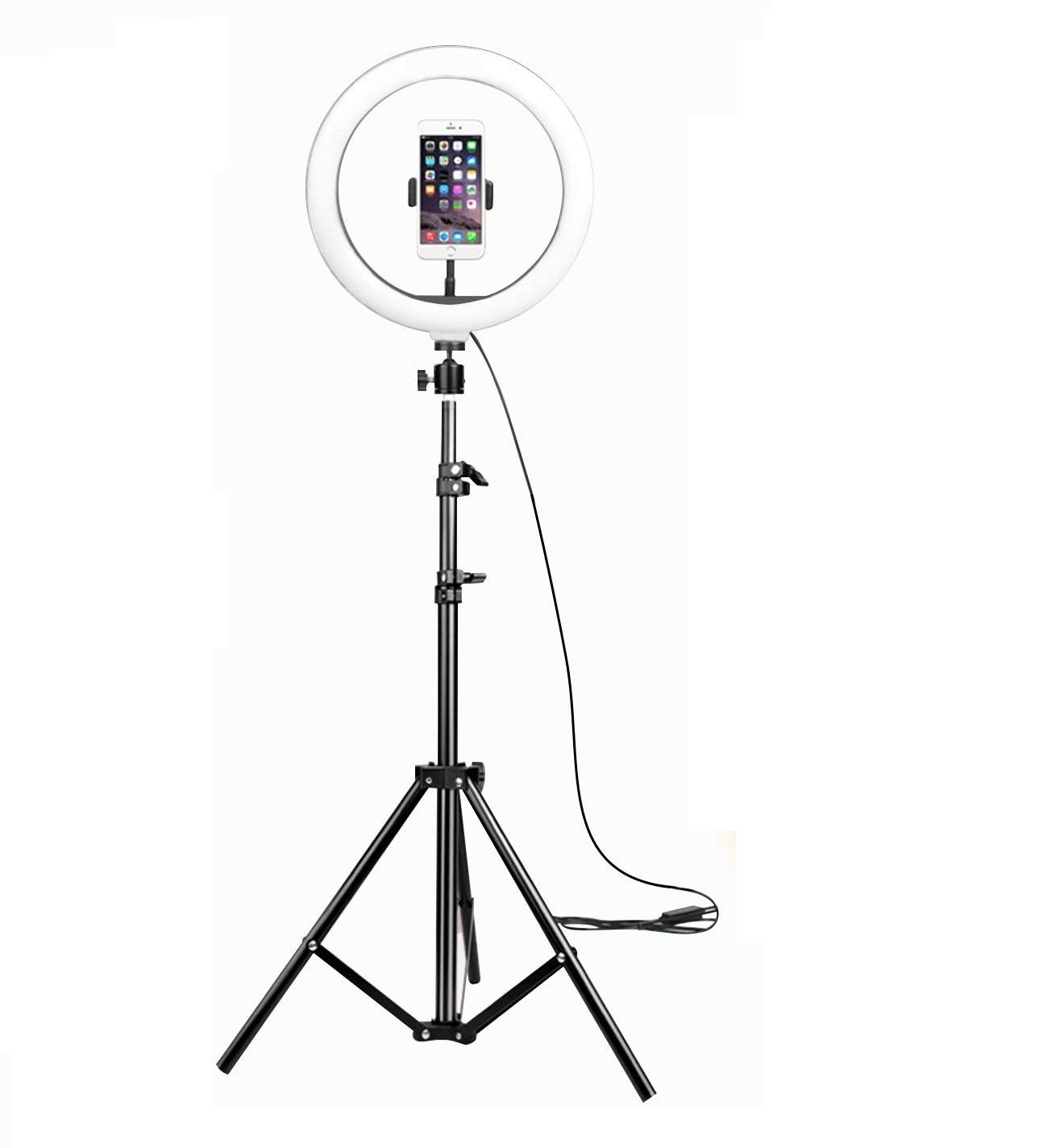 Seadec 12 Inch Selfie Ring Light with 3 Light Modes with Adjustable 7