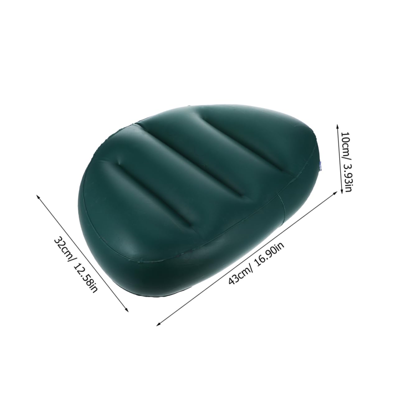 KOMBIUDA 4pcs Inflatable Kayak Seat Cushion PVC Back Support Pad for Fishing Camping Durable Easy to Inflate for