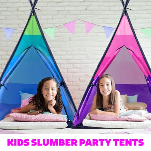 USA Toyz Happy Hut Teepee Tent for Kids - Indoor Pop Up Teepee Kids Playhouse Tents for Boys, Girls, Toddlers with Portable Storage Bag (Pink) by USA Toyz - Image 8