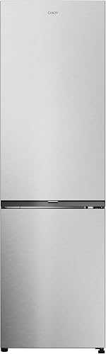 CANDY City Fresco 300 CNCQ2T518EX, Frigorífico Combi, 280L, Ancho 55cm, Altura 182cm, Total No Frost Circle+, Cajón Verdulero, Control Interno Digital, Iluminación LED, Puerta Reversible, 37DB, Inox          [Clase de eficiencia energética E]