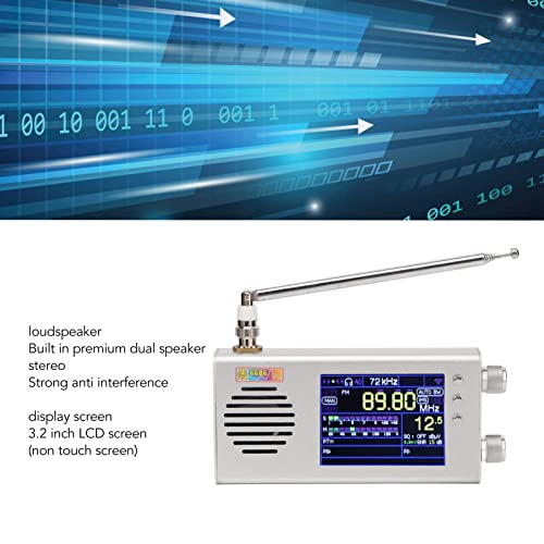 Radio portátil AM FM con pantalla LCD de 3.2 pulgadas miniatura 4