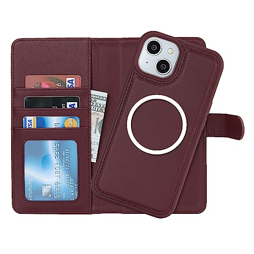 Pelanty for iPhone 15 Plus �P�[�X�蒠�^ Magsafe�Ή����C�����X�[�d for iPhone15 Plus 2in1������ �g�уJ�o�[ ���� PU���U�[+TPU ���z�^�J�o�[ �}�O�l�b�g ���O�����R ���p2way ���K����