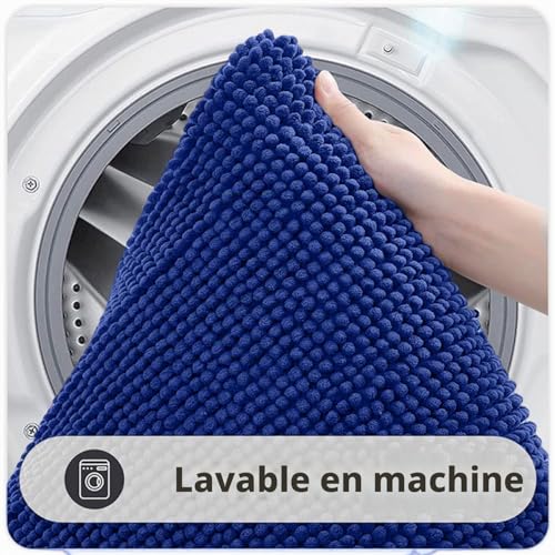 Tapis de bain chenille absorbant 50 x 80 cm Flintronic