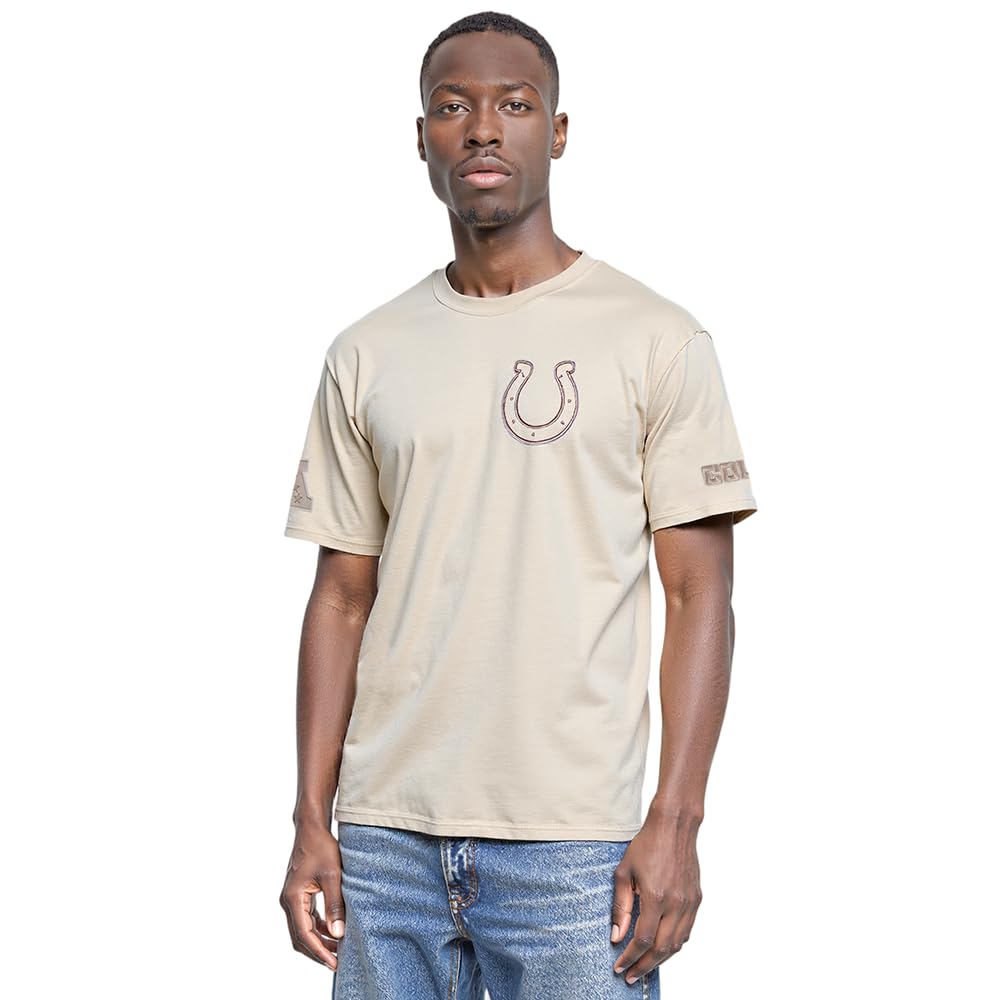 Pro Standard Men's NFL Indianapolis Colts Neutral Short Sleeve Tee Taupe S — image 1