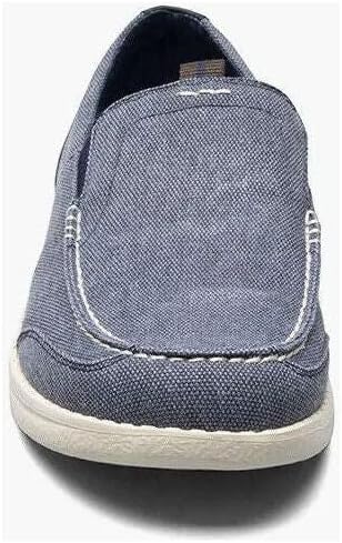 Nunn Bush Mens Brewski Canvas Moccasin Toe Slip-on Comfortable & Lightweight Loafer
