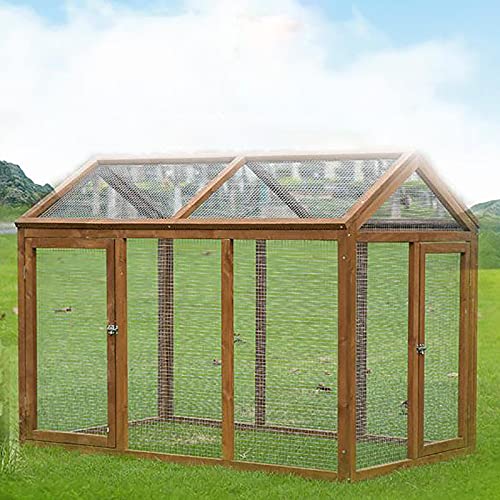 WUJI Hochwertige Hühnerställe aus Holz, Große Hühnerställe, Kaninchenkäfige und Geflügelkäfig-Drahtgeflecht, Verwendet… – Bild 5