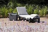 Allibert Sonnenliege Daytona inkl. Auflage, graphit - 5