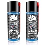 AABCOOLING 2X Detector de Fugas Tech 300ml - Kit Revisión Instalaciones Gas, Verificación Estanqueidad Cocinas, Calderas Y Calentadores, Espuma Búsqueda Microfugas, No Inflamable