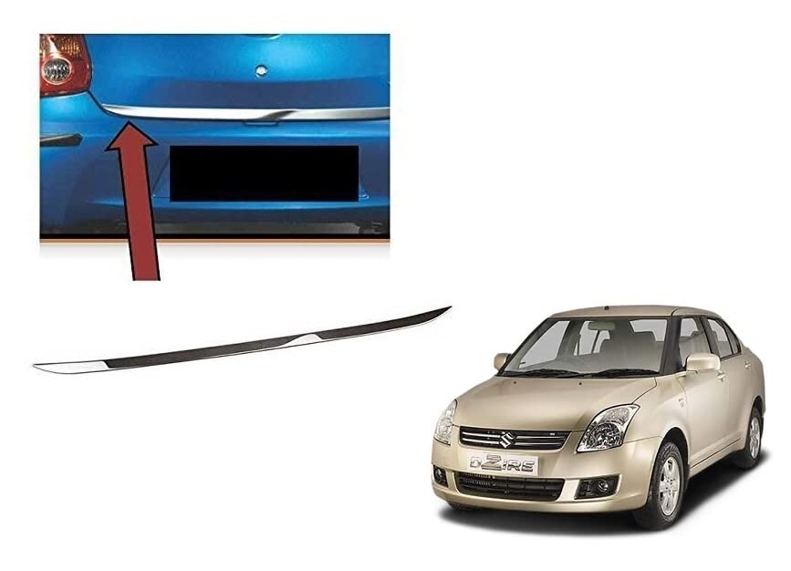 J S Traders - Dicky Patti/Chrome Boot Garnish for Maruti Swift DZIRE 2007-2012