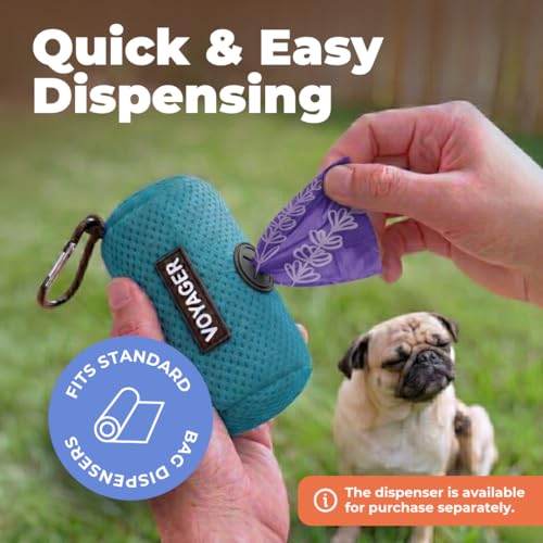 Image of Best Pet Supplies Dog Poop Bags for Waste Refuse Cleanup, Doggy Roll Replacements for Outdoor Puppy Walking and Travel, Leak Proof and Tear Resistant, Thick Plastic - Purple Lavender Scented, 150 Bags