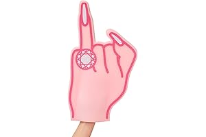 xo, Fetti Bachelorette Party Gift Decoration Oversized Ring Foam Finger Bridal Shower, Engagement Party Favor