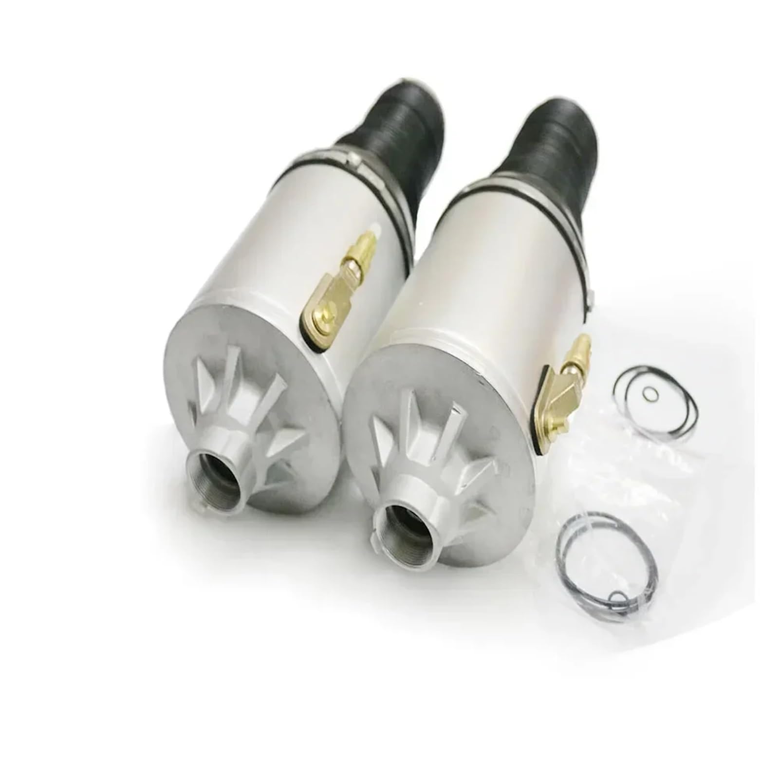2 piezas 3D0616040 compatible con VW Phaeton Bentley Spur bolsa de choque de aire delantero suspensión suspensión neumática puntal 3W0616040C 4W0616040, 4W0616040B(V,Phaeton (3D))