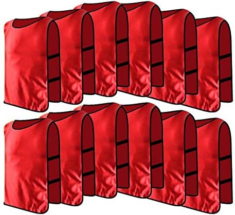 Miniatura 2 de Chaleco Scrimmage, paquete de 12 baberos transpirables para adultos, chalecos de entrenamiento para voleibol, fútbol, baloncesto