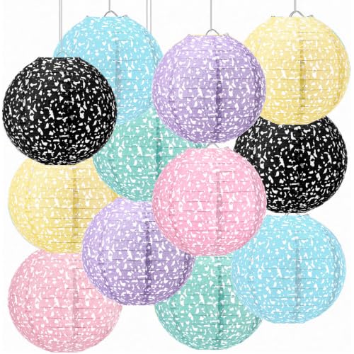 Retisee 12 Pcs Hanging Paper Lantern 8 in Composition Classroom Decoration