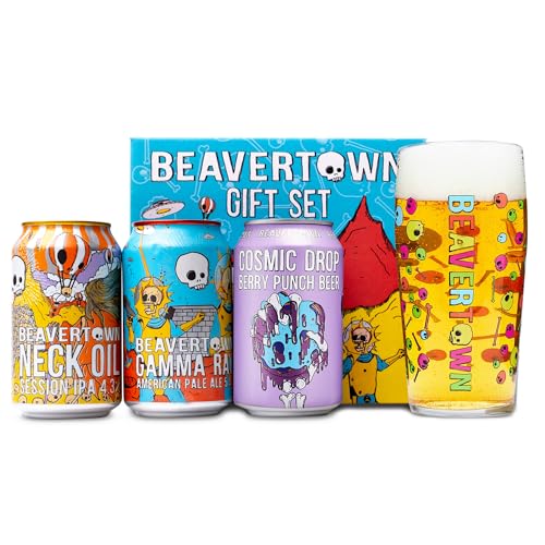 Beavertown IPA Beer Gift Set 3 x 330 ml Glass