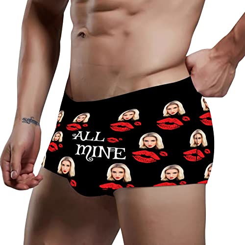 Personalized Men's Boxer Briefs With Face,Custom Wife Girlfriend Face Gift Anniversary Valentine's Day Gifts For Him3