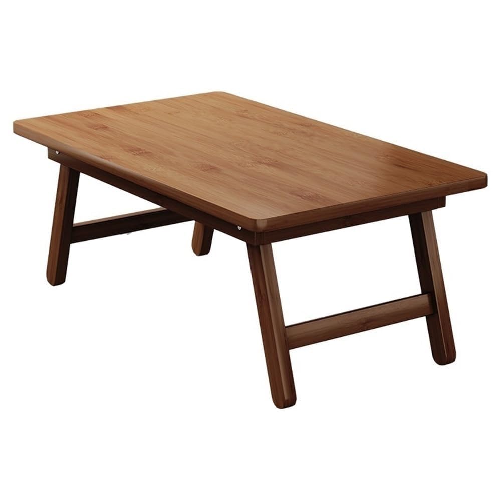 Table basse japonaise pour baie vitrée pour un coin thé apaisant au salon