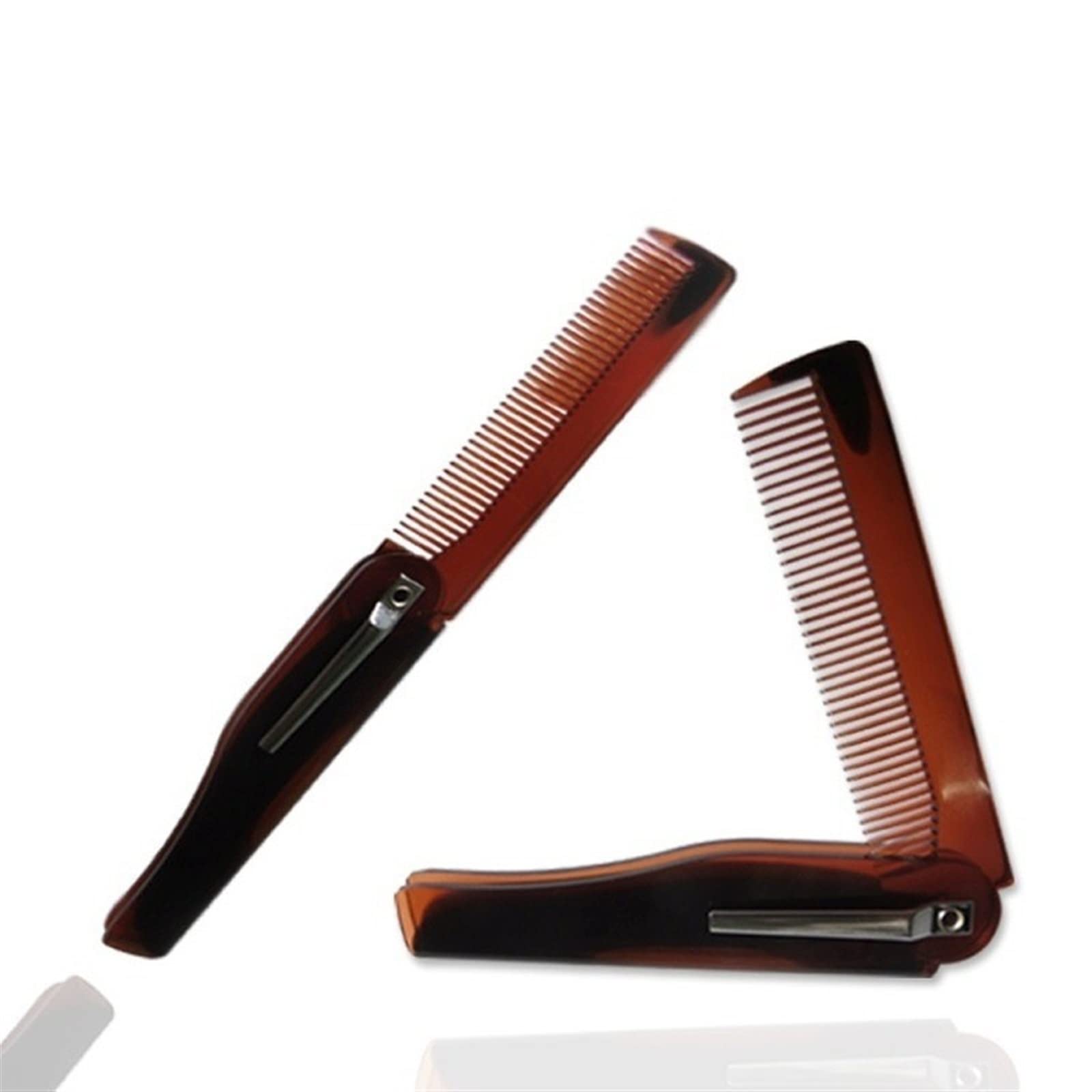 DieffematicSZ Grzebień Folding Comb Small And Portable Plastic Comb (Color : 1pce-black)