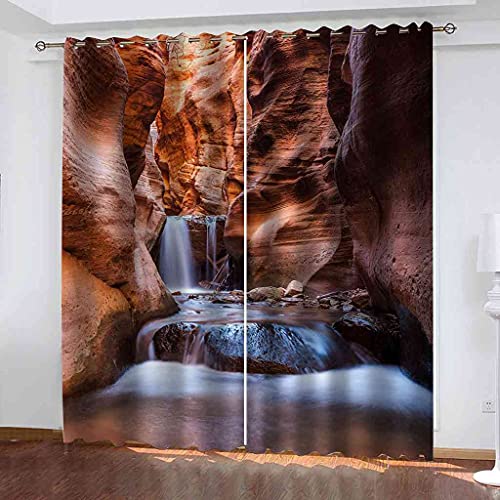 Rideau de fenêtre moderne avec impression 3D haute définition pour décoration de salon