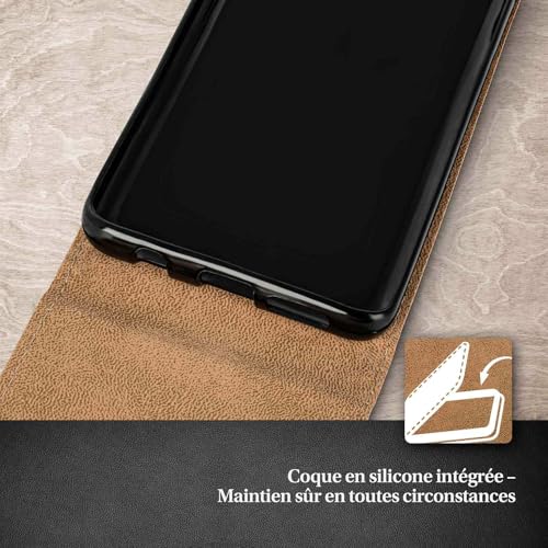 Étui de protection à 360° pour iPhone 17 Pro Max en cuir synthétique bleu