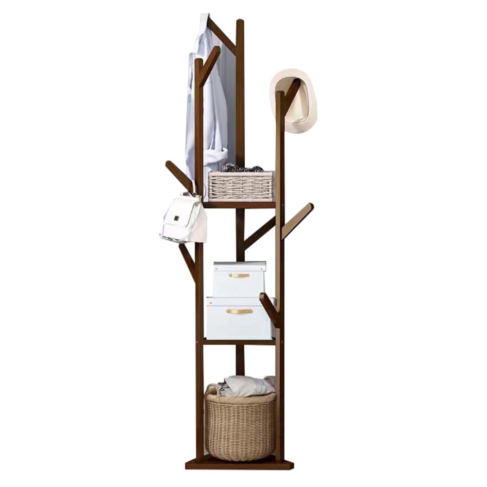 Dodobd A Coat Rack Stand,Standing Coat Rack,Corner Coat Rack With Storage,Wooden Coat Rack,Coat Stands For Entryway,Clothes Tree For Bedroom,Hall Tree,Office Coat Rack For Bedroom,Hallway