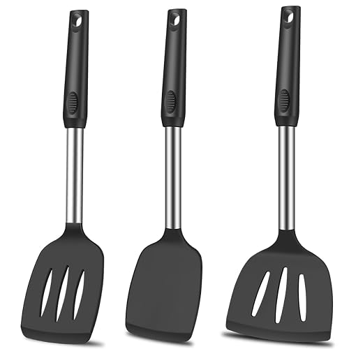 KLAQQED Spatula Set Silicone Heat Resistant for Nonstick Cookware