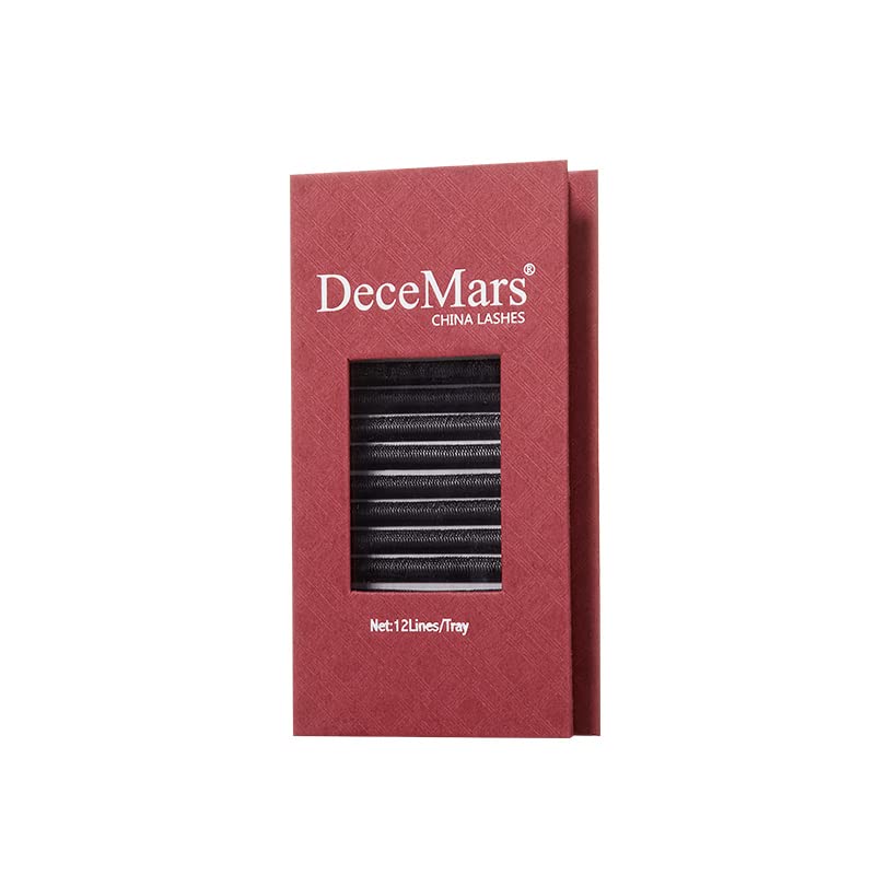 DeceMars 8D W Shape Eyelash Extension Supplies Thickness 0.07mm D Curl 8-15mm Mixed Tray Volume Premade Fans Clusters Fluffy Matte Black yy Lashes Easy Fanning False Eyelashes (8D-0.07-D-8-15mm MIX)