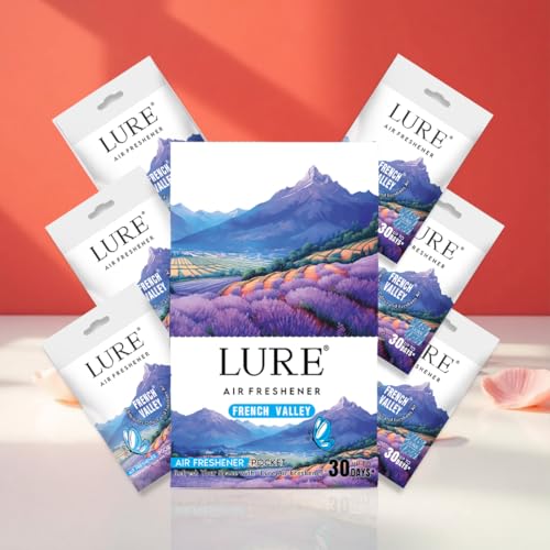 Image of LURE Gel Pocket Air Freshener For Bathroom, Toilet, Home | Germ Protection | Last Upto 30 Days - French Valley 10 Gm (Pack Of 6)