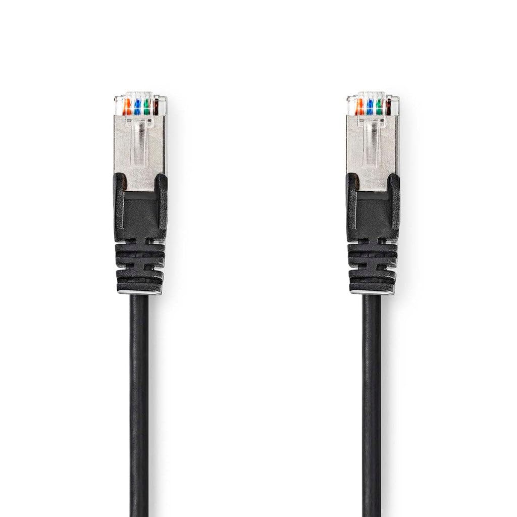 NEDIS Cat 5e Cable | SF/UTP | RJ45 (8P8C) Male | RJ45 (8P8C) Male | 10.0 m | Round | PVC | Black | Plastic Bag