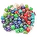 10 X 7 Polyhedral Dice Set (70 Pieces) for Dungeons and Dragons DND RPG MTG Table Games D4 D6 D8 D10 D% D12 D20 with 10 Pack Black Bags, 10 Colors