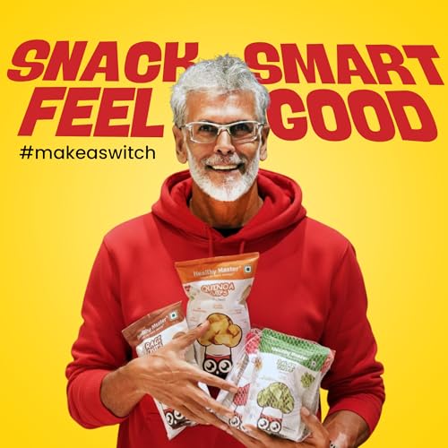 Image of Healthy Master Chips Combo | Pack of 4 (100g each) | (Soya,Palak,Jowar,Ragi ) | Light & Crispy Chips, high protein | Natural ingredients, Vegan, Gluten Free, No Palm Oil, No Artificial Preservatives, Trans Fat Free, Low Calorie