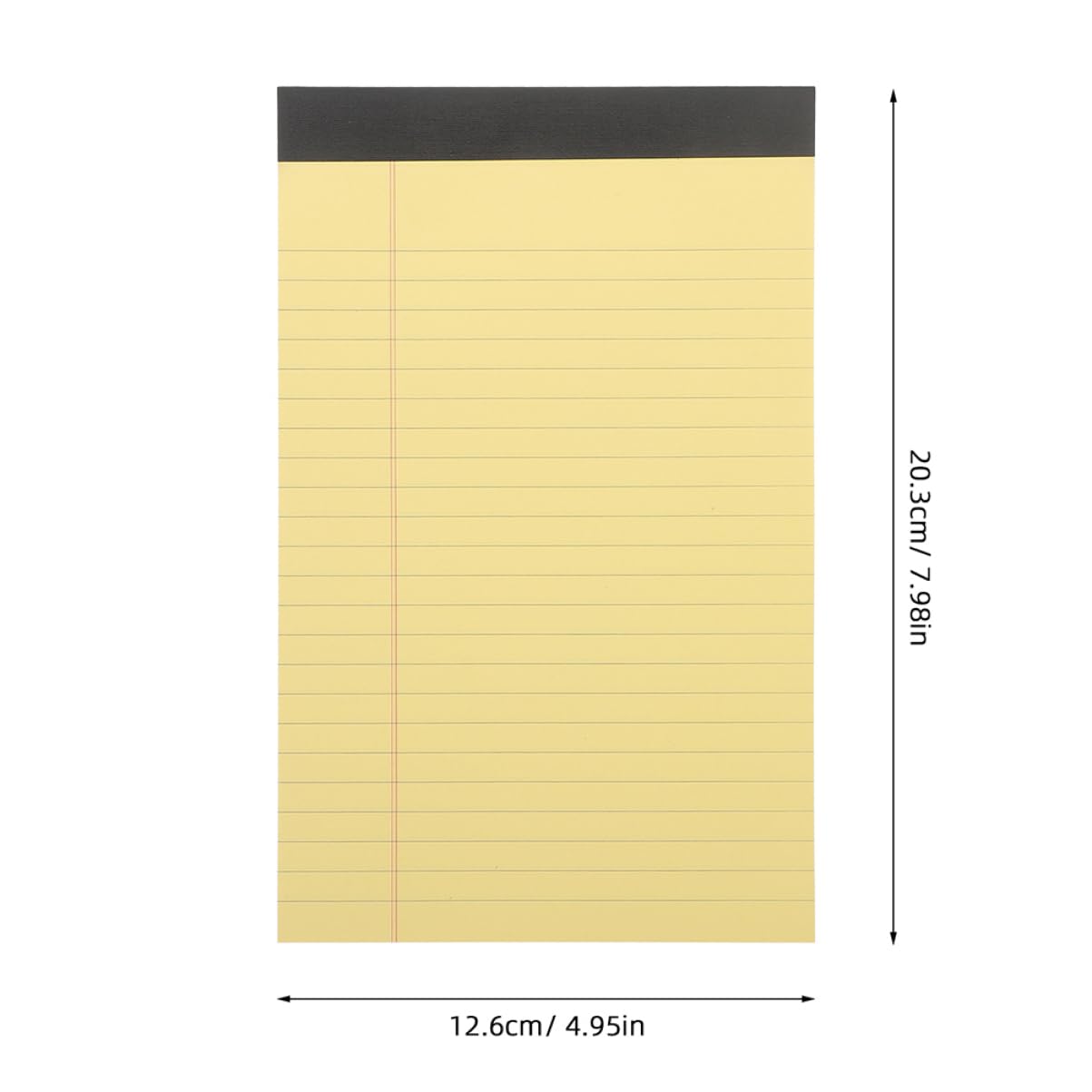Blocco Notes Legale Giallo 12 Pads, Carta 50 Fogli per Pad | Pagine Strappabili, Formato Tascabile, Scuola e Casa, per Studenti e Famiglie