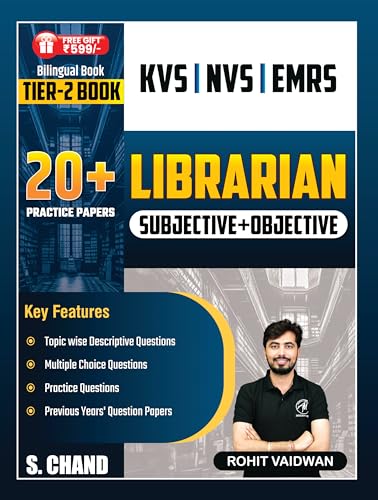 Image of Librarian (Subjective + Objective) UP LT Grade KVS /NVS /EMRS Exam & Other Teaching Exams 2026 | Tier 2 Book 2026 | 20+ Practice Papers | MCQ, Practice Questions, PYQ Previous Year Question in Bilingual