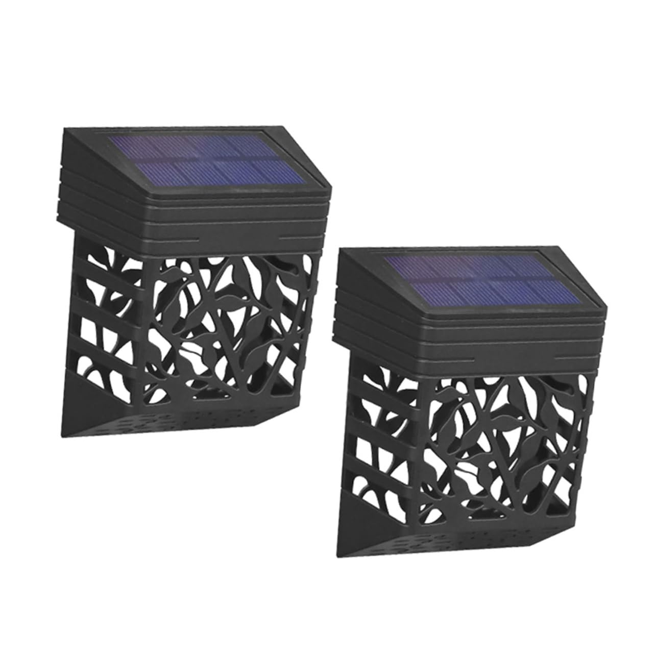 LALAFINA Hanging Solar Garden Lights 2 Pack Outdoor Wall Lights Warm White RGB Led for Yard