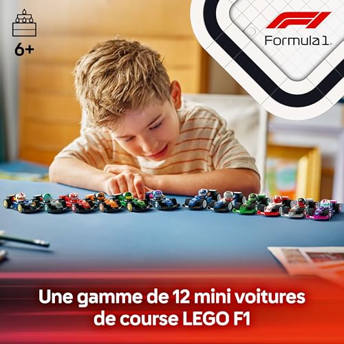 LEGO Voitures F1 à Collectionner Boîte mystère de 1 Maquette de Mini Voiture sur 12 véhicules de Collection avec Casques & Roues Mobiles Equipes Formule 1 Dont Ferrari Mercedes & Bull 71049 - vue 5