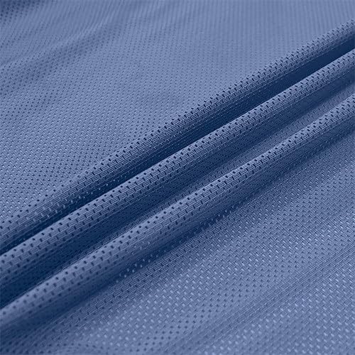 Outdoor Hammock Swing Seating Fabric, Heavyweight Polyester Mesh, 300g, 140cm Wide, Multiple Colours (Blue, Per Metre (as one Continuous Length))