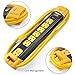 BESTTEN 7 Outlet Heavy Duty Metal Surge Protector Power Strip with Cord Management, 9-Foot Cord, ETL Certified, Yellow