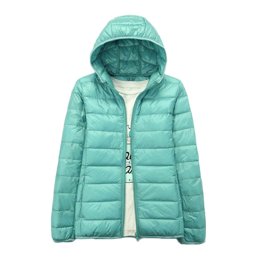 YAOTT Dames lichtgewicht donsjack met capuchon winter warm gewatteerde gewatteerde puffer jas korte opvouwbare capuchon donsjas, Rood, XL YAOTT Dames lichtgewicht donsjack met capuchon winter warm gewatteerde gewatteerde puffer jas korte opvouwbare capuchon donsjas, Rood, XL