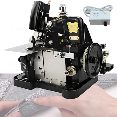 LMgalxion Máquina Overlock De 3 Hilos De Alto Rendimiento,Estructura De Hierro Fundido Reforzado,3000 Ppm,Longitud Y Ancho De Puntada Ajustables para Todo Tipo De Proyectos Black