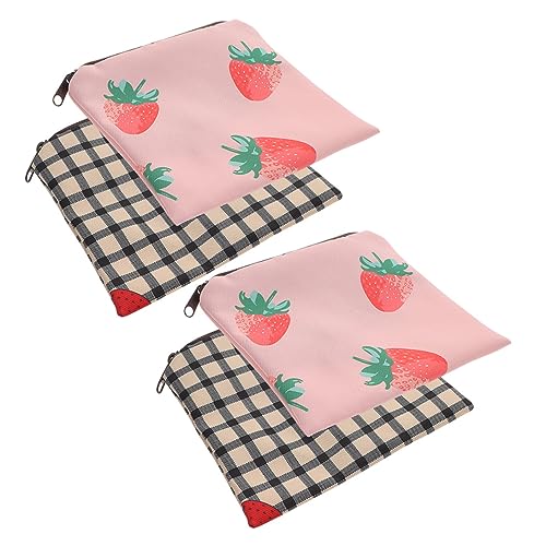 Beavorty 4Piezas Bolsa de Período Portátil de Menstrual Decorativa Bolsa de Almacenamiento para Femeninos Exquisito y Práctico