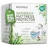 Luxury Twin Mattress Protector | 100% Waterproof Mattress Protector & 100% Bamboo Viscose Top | Breathable, Cooling & Machine Washable with Deep Pockets | Twin Size Bed Cover