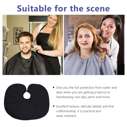 Capa Profesional para Corte de Cabello Negra para Barbería miniatura 6