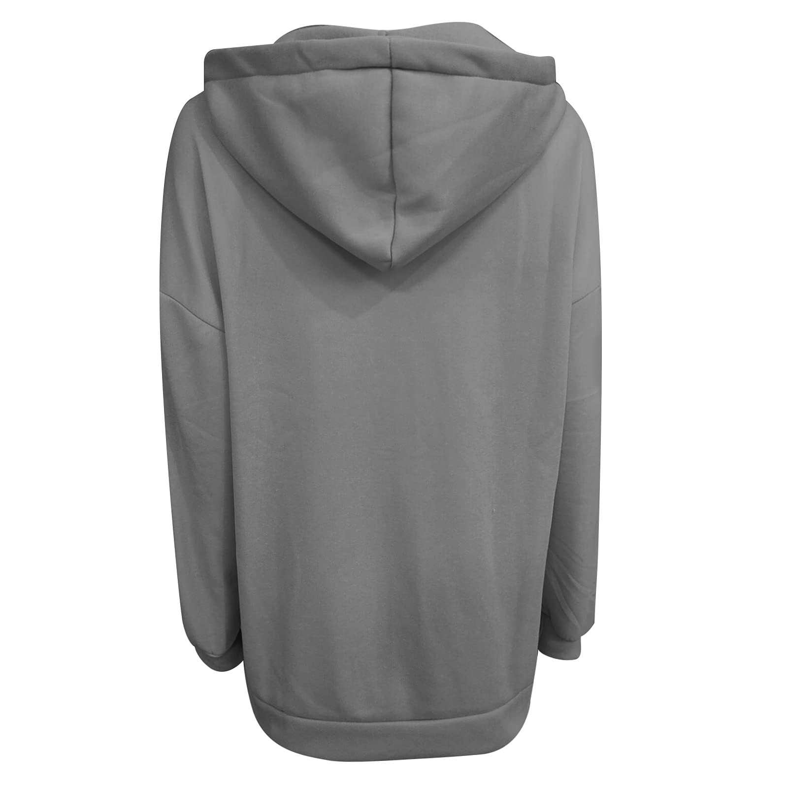 Jacke Damen Lang Sweatjacke Langarm Jacken Einfarbig Jacket Casual