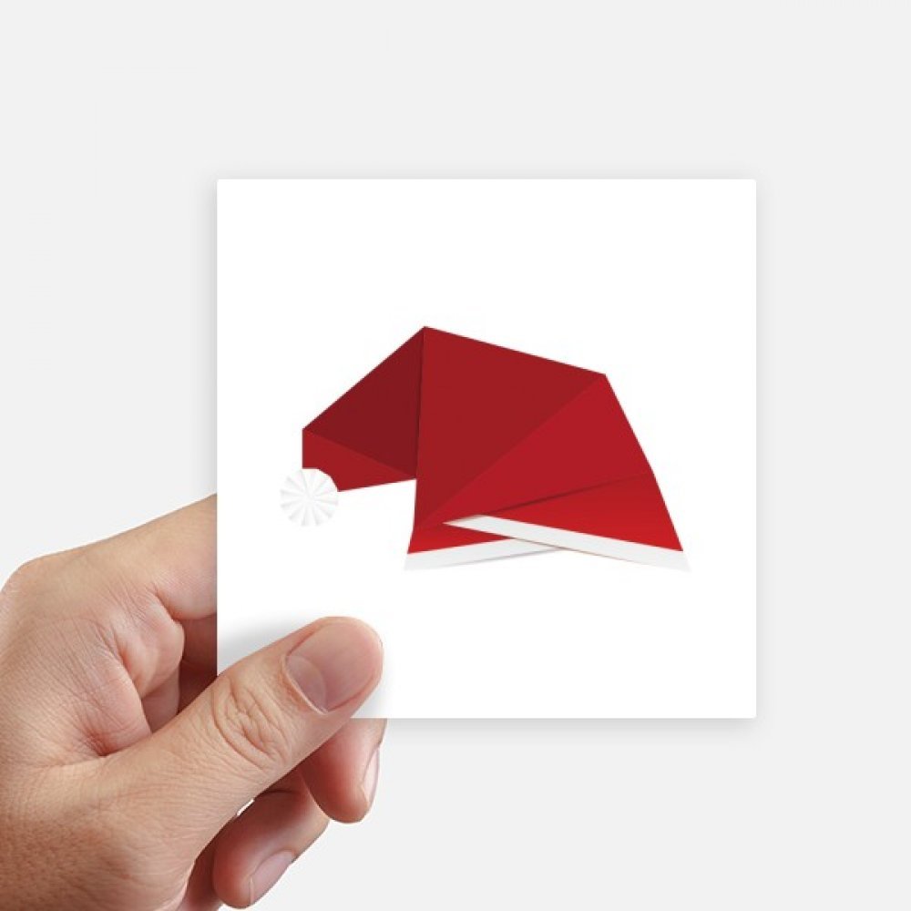 Sticker Noël origami rouge DIYthinker pour masquer les rayures de valise et PC