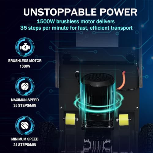 Carretilla eléctrica para escaleras con neumáticos sólidos miniatura 3