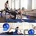 Beginner's Yoga Starter Kit Set - 6mm Thick Non-Slip Exercise Yoga Mat, 2 Yoga Blocks, Yoga Ball, Yoga Strap with Carrying Strap Net Bag, 11-Piece Yoga Mat Kits and Sets for Women and Men (Blue)