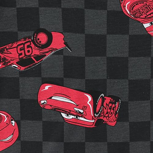 Image of Disney Cars Lightning McQueen Boys 4 Piece Mix and Match T-shirts and Shorts Set for Big Kid