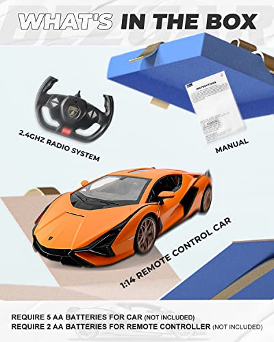 Image of BEZGAR 1:14 Lamborghini Remote Control Car with Open Door