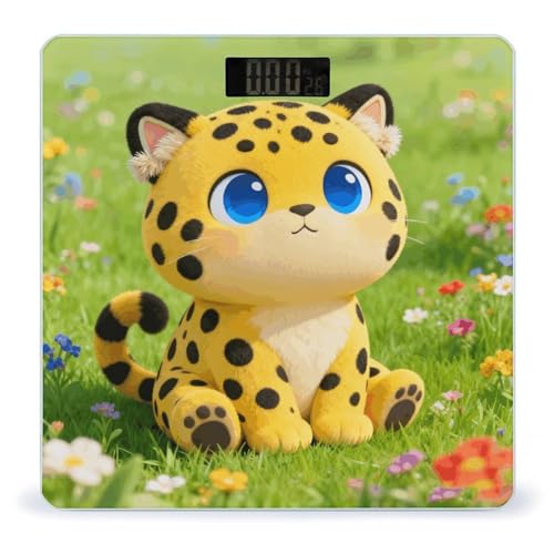 Báscula Digital de Baño Flower Field Leopard con Cinta Métrica miniatura 1