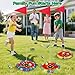 VATOS 2-in-1 Light up Golf for Kids- Golf Chipping Game & Bean Bag Toss with 6 LED Targets, 2 Clubs, 18 Balls, Night Golfs Play for Indoor Outdoor Party Yard Golfer Gifts Sports Toys for Kids 5-12